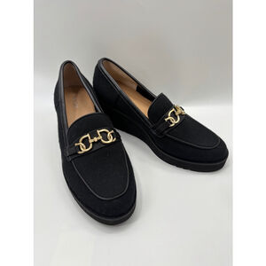 NYDJ Women's Edward Loafers Shoes Size 10 Black